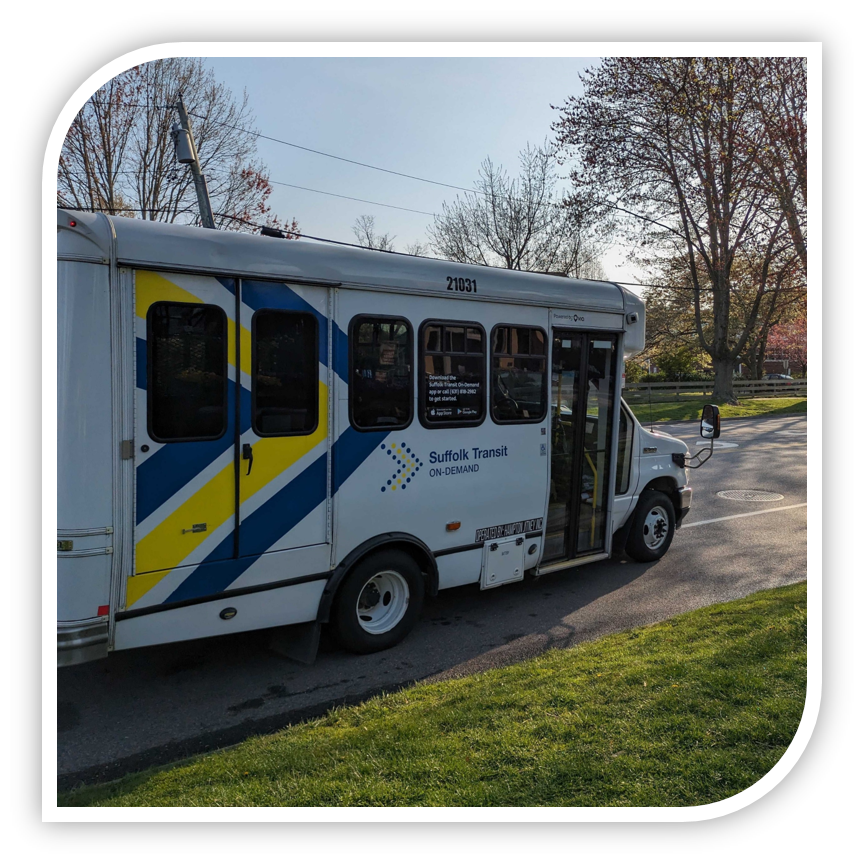 a suffolk transit bus